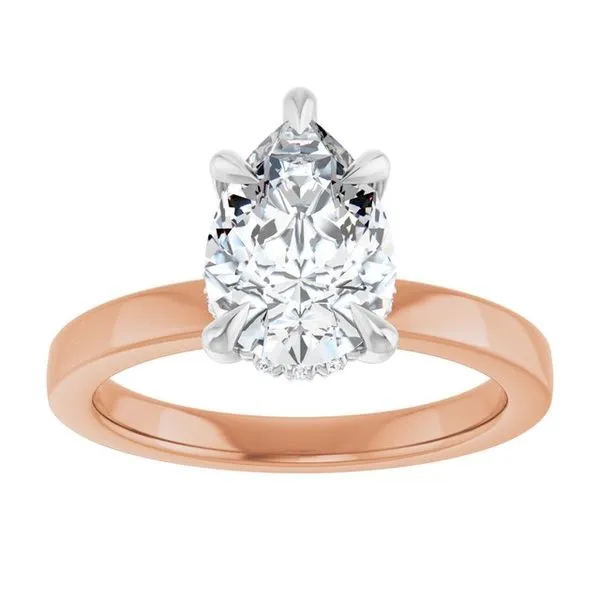 Claw-Prong Hidden Halo-Style Engagement Ring Image 3 Mark Jewellers La Crosse, WI