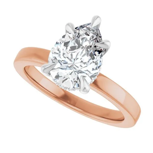 Claw-Prong Hidden Halo-Style Engagement Ring Image 5 Paul James Jewelers Angels Camp, CA