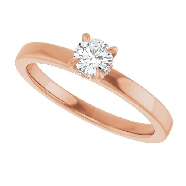 Claw-Prong Hidden Halo-Style Engagement Ring Image 5 Futer Bros Jewelers York, PA