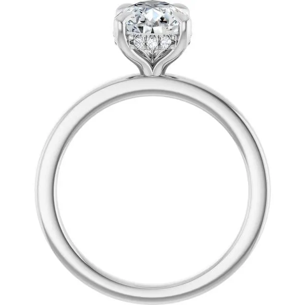 Claw-Prong Hidden Halo-Style Engagement Ring Image 2 Raleigh Diamond Fine Jewelry Raleigh, NC