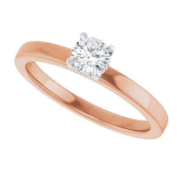 Claw-Prong Hidden Halo-Style Engagement Ring Image 5 Vulcan's Forge LLC KANSAS CITY, MO