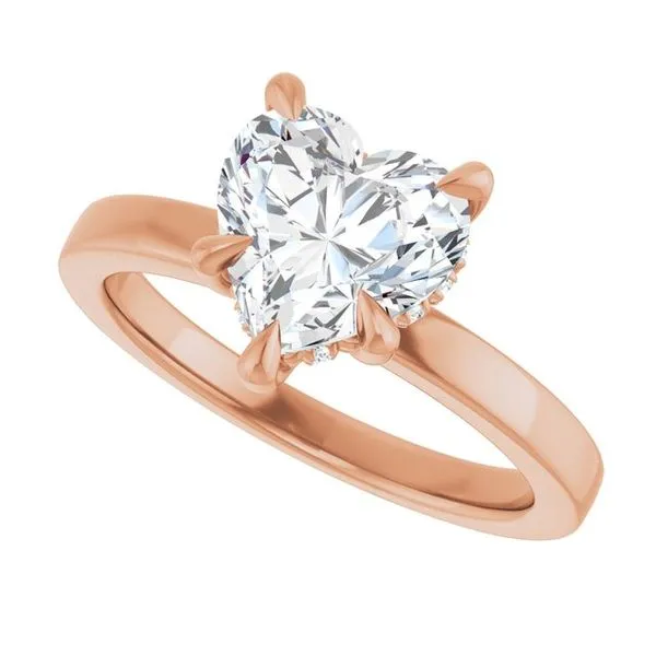 Claw-Prong Hidden Halo-Style Engagement Ring Image 5 Paul James Jewelers Angels Camp, CA