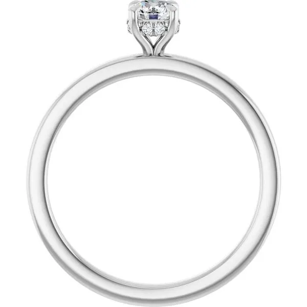 Claw-Prong Hidden Halo-Style Engagement Ring Image 2 Northwood Jewelers Northwood, OH
