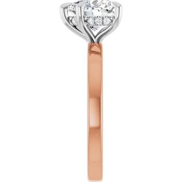 Claw-Prong Hidden Halo-Style Engagement Ring Image 4 J. Thomas Jewelers Rochester Hills, MI