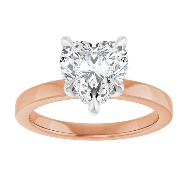 Claw-Prong Hidden Halo-Style Engagement Ring Image 3 Futer Bros Jewelers York, PA