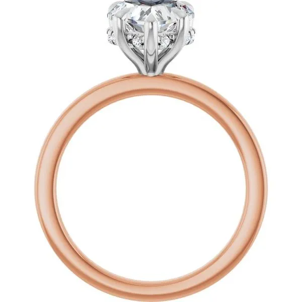 Claw-Prong Hidden Halo-Style Engagement Ring Image 2 J. Thomas Jewelers Rochester Hills, MI