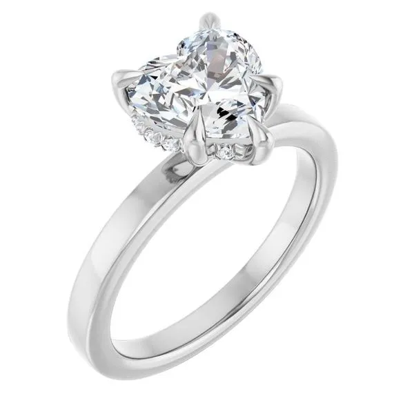Claw-Prong Hidden Halo-Style Engagement Ring Raleigh Diamond Fine Jewelry Raleigh, NC