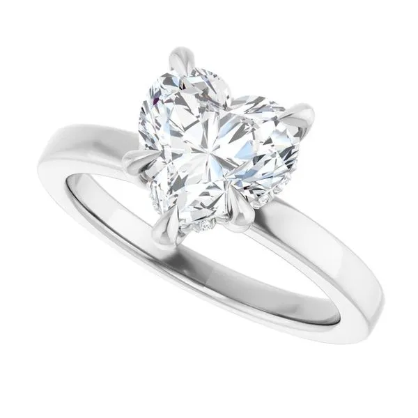 Claw-Prong Hidden Halo-Style Engagement Ring Image 5 Shipley's Fine Jewelry Hampstead, MD