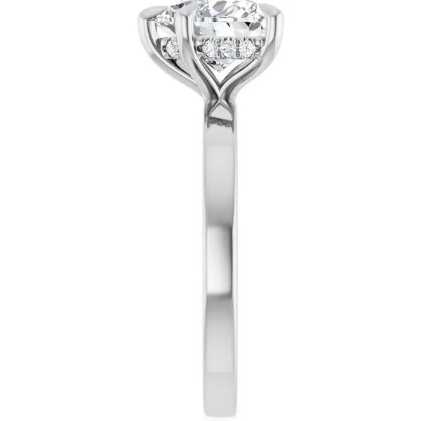 Claw-Prong Hidden Halo-Style Engagement Ring Image 4 Raleigh Diamond Fine Jewelry Raleigh, NC