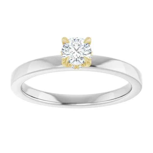 Claw-Prong Hidden Halo-Style Engagement Ring Image 3 Mark Jewellers La Crosse, WI