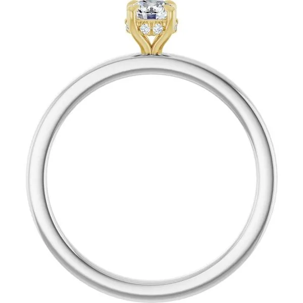 Claw-Prong Hidden Halo-Style Engagement Ring Image 2 Clater Jewelers Louisville, KY