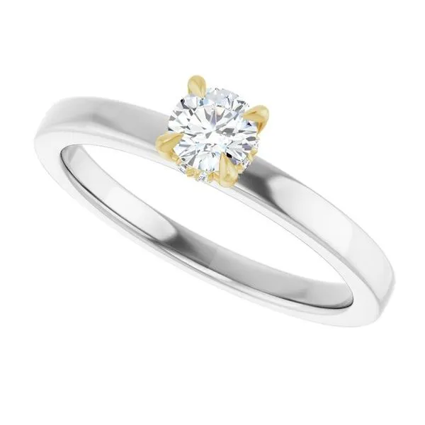 Claw-Prong Hidden Halo-Style Engagement Ring Image 5 Futer Bros Jewelers York, PA