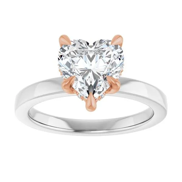Claw-Prong Hidden Halo-Style Engagement Ring Image 3 Virtus Collective Newport Beach , CA