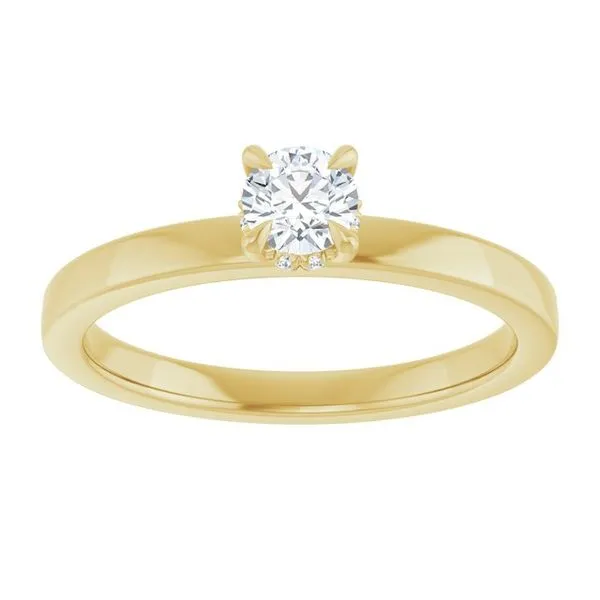 Claw-Prong Hidden Halo-Style Engagement Ring Image 3 Shipley's Fine Jewelry Hampstead, MD