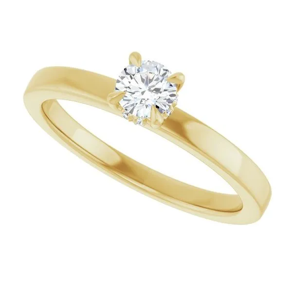 Claw-Prong Hidden Halo-Style Engagement Ring Image 5 Banks Jewelers Burnsville, NC