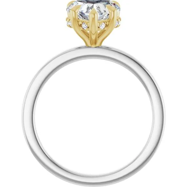 Claw-Prong Hidden Halo-Style Engagement Ring Image 2 Arezzo Jewelers Elmwood Park, IL