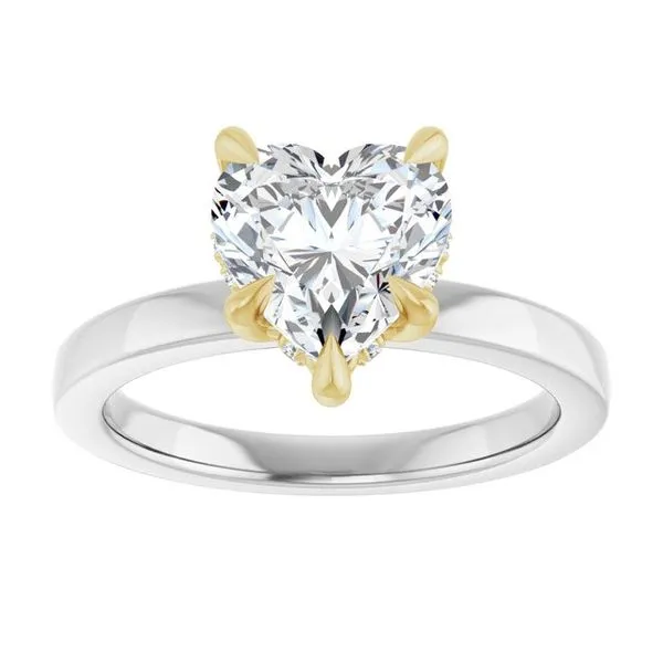 Claw-Prong Hidden Halo-Style Engagement Ring Image 3 J. Thomas Jewelers Rochester Hills, MI