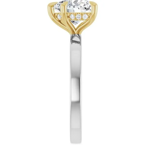 Claw-Prong Hidden Halo-Style Engagement Ring Image 4 J. Thomas Jewelers Rochester Hills, MI