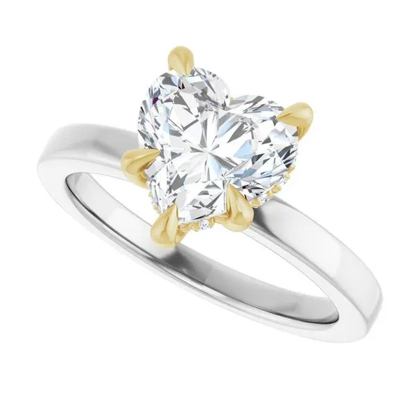 Claw-Prong Hidden Halo-Style Engagement Ring Image 5 Raleigh Diamond Fine Jewelry Raleigh, NC