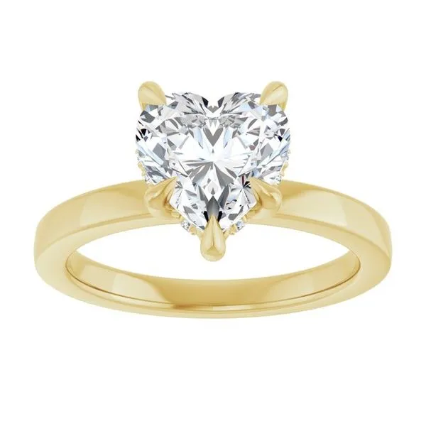 Claw-Prong Hidden Halo-Style Engagement Ring Image 3 Mark Jewellers La Crosse, WI