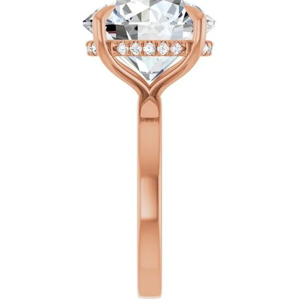 Claw-Prong Hidden Halo-Style Engagement Ring Image 4 Raleigh Diamond Fine Jewelry Raleigh, NC