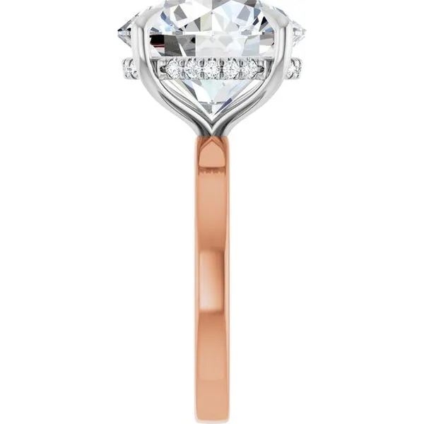 Claw-Prong Hidden Halo-Style Engagement Ring Image 4 Jimmy Smith Jewelers Decatur, AL