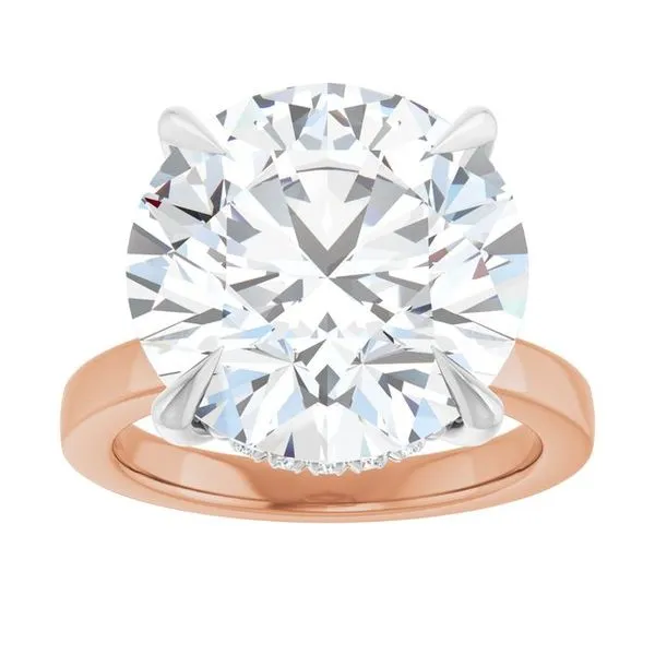 Claw-Prong Hidden Halo-Style Engagement Ring Image 3 Futer Bros Jewelers York, PA