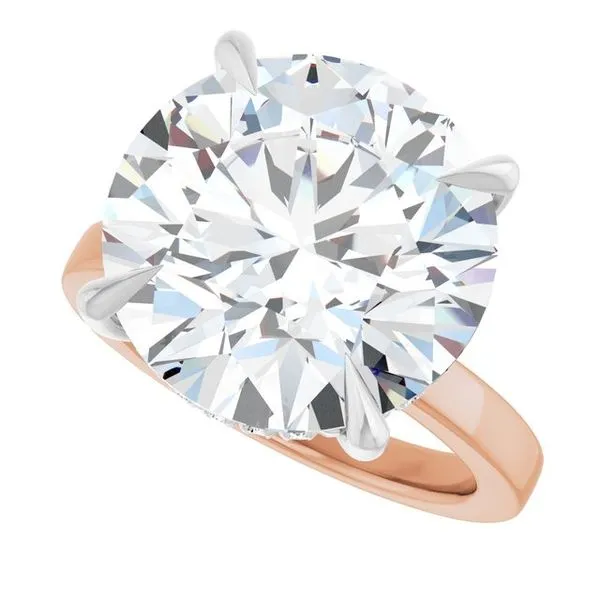 Claw-Prong Hidden Halo-Style Engagement Ring Image 5 JF Jones Jewelers Rochester, NY