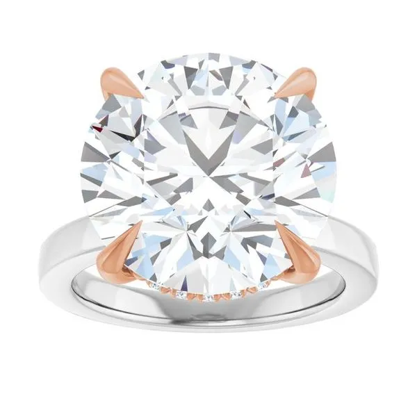 Claw-Prong Hidden Halo-Style Engagement Ring Image 3 Raleigh Diamond Fine Jewelry Raleigh, NC