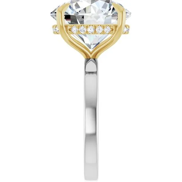 Claw-Prong Hidden Halo-Style Engagement Ring Image 4 Clater Jewelers Louisville, KY