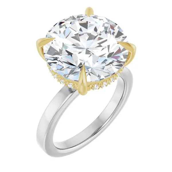 Claw-Prong Hidden Halo-Style Engagement Ring Austin's Fine Diamonds & Jewelry Lyndhurst, NJ