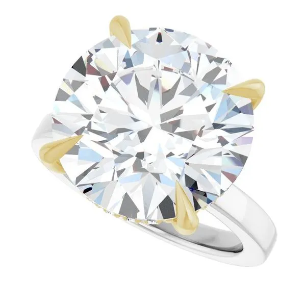 Claw-Prong Hidden Halo-Style Engagement Ring Image 5 J. Thomas Jewelers Rochester Hills, MI