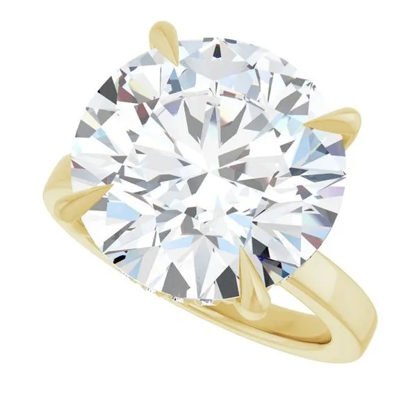 Claw-Prong Hidden Halo-Style Engagement Ring Image 5 Austin's Fine Diamonds & Jewelry Lyndhurst, NJ