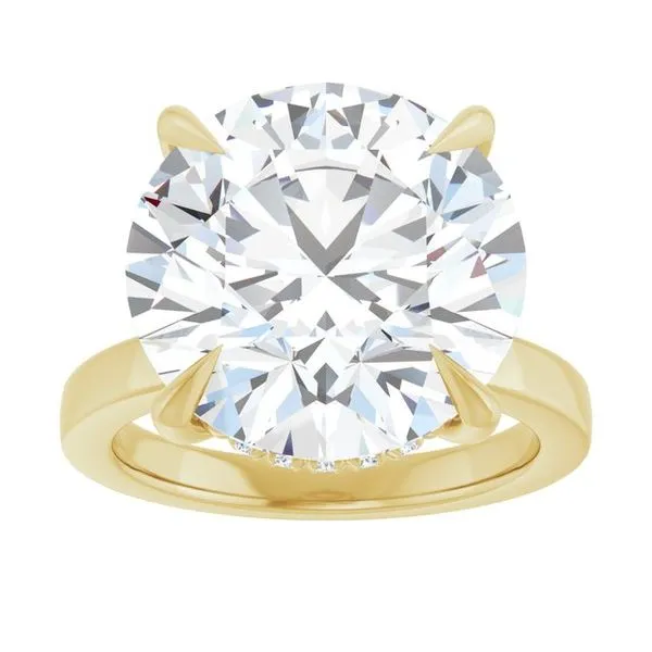 Claw-Prong Hidden Halo-Style Engagement Ring Image 3 J. Thomas Jewelers Rochester Hills, MI