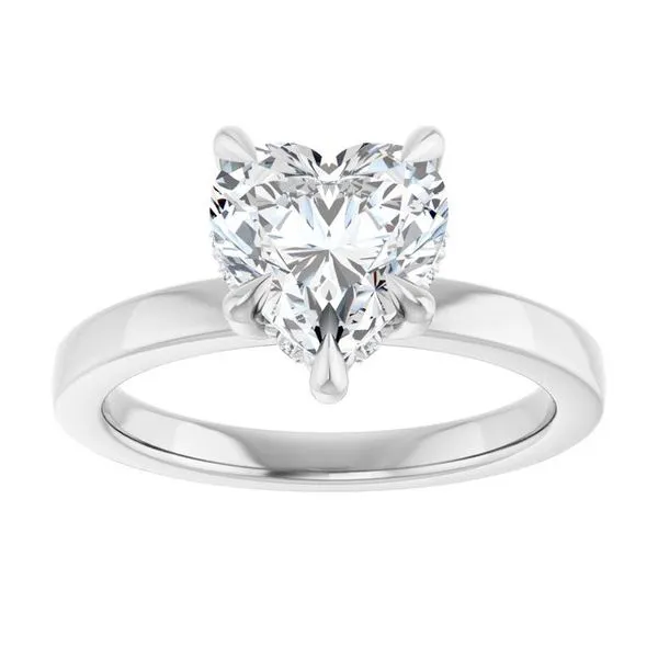Claw-Prong Hidden Halo-Style Engagement Ring Image 3 J. West Jewelers Round Rock, TX