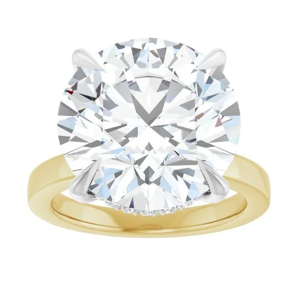 Claw-Prong Hidden Halo-Style Engagement Ring Image 3 Jimmy Smith Jewelers Decatur, AL