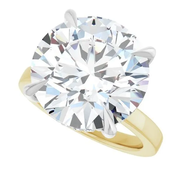 Claw-Prong Hidden Halo-Style Engagement Ring Image 5 Jimmy Smith Jewelers Decatur, AL