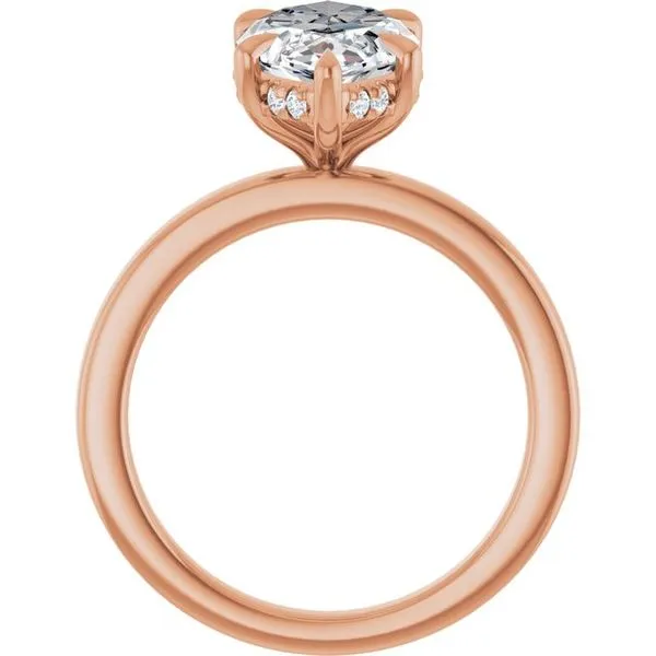 Claw-Prong Hidden Halo-Style Engagement Ring Image 2 Futer Bros Jewelers York, PA