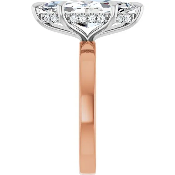 Claw-Prong Hidden Halo-Style Engagement Ring Image 4 Arezzo Jewelers Elmwood Park, IL