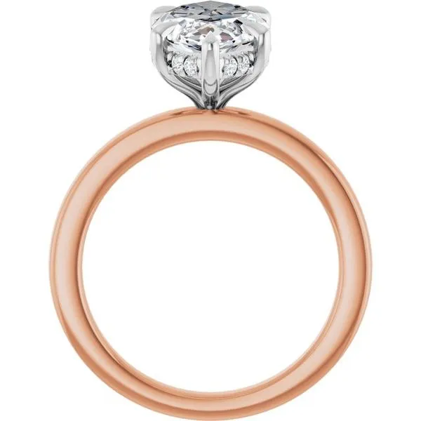 Claw-Prong Hidden Halo-Style Engagement Ring Image 2 Northwood Jewelers Northwood, OH