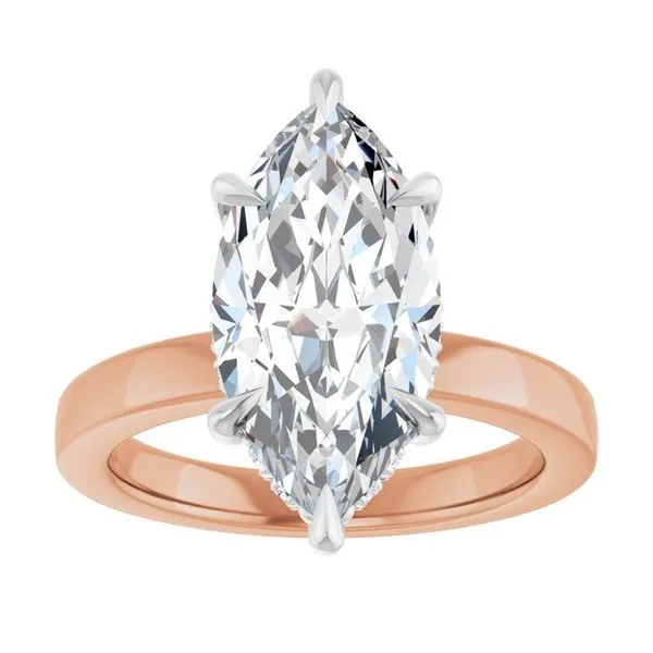 Claw-Prong Hidden Halo-Style Engagement Ring Image 3 Morin Jewelers Southbridge, MA