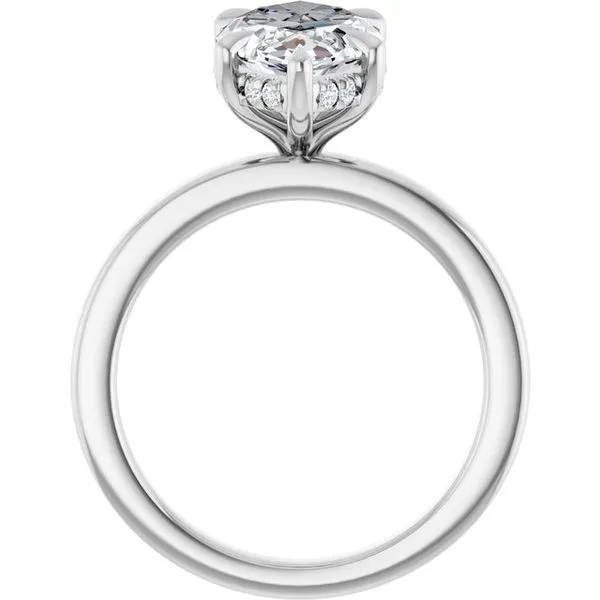 Claw-Prong Hidden Halo-Style Engagement Ring Image 2 Raleigh Diamond Fine Jewelry Raleigh, NC