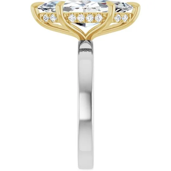 Claw-Prong Hidden Halo-Style Engagement Ring Image 4 The Jewelry Source El Segundo, CA