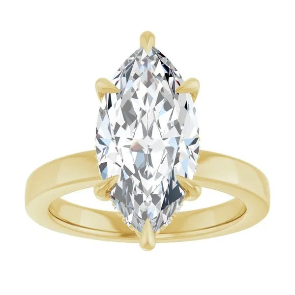 Claw-Prong Hidden Halo-Style Engagement Ring Image 3 Shipley's Fine Jewelry Hampstead, MD