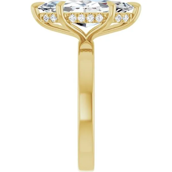 Claw-Prong Hidden Halo-Style Engagement Ring Image 4 Raleigh Diamond Fine Jewelry Raleigh, NC