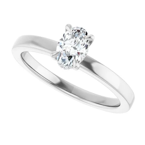 Claw-Prong Hidden Halo-Style Engagement Ring Image 5 Raleigh Diamond Fine Jewelry Raleigh, NC