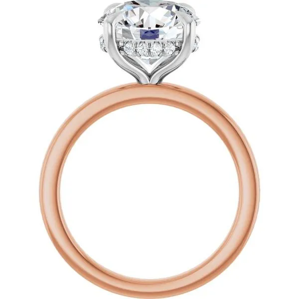 Claw-Prong Hidden Halo-Style Engagement Ring Image 2 Clater Jewelers Louisville, KY