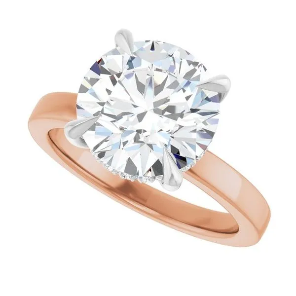 Claw-Prong Hidden Halo-Style Engagement Ring Image 5 Raleigh Diamond Fine Jewelry Raleigh, NC