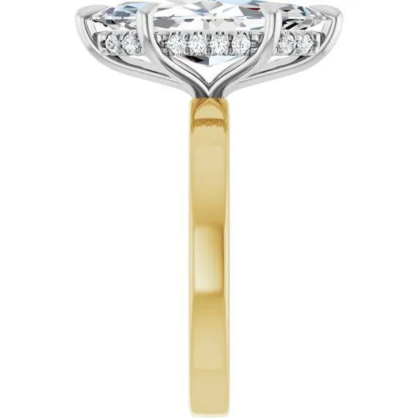 Claw-Prong Hidden Halo-Style Engagement Ring Image 4 Jimmy Smith Jewelers Decatur, AL