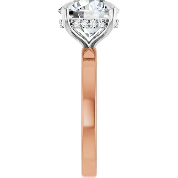Claw-Prong Hidden Halo-Style Engagement Ring Image 4 Jimmy Smith Jewelers Decatur, AL